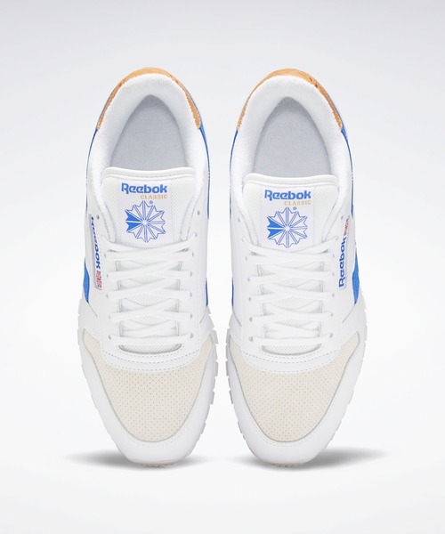 Reebok(リーボック)の「CL LTHR / クラシック レザー(スニーカー・メンズ・ホワイト×ブルー・22.5cm/23.5cm/26.5cm/27.5cm/24.0cm/26.0cm/27.0cm)」の6枚目の写真