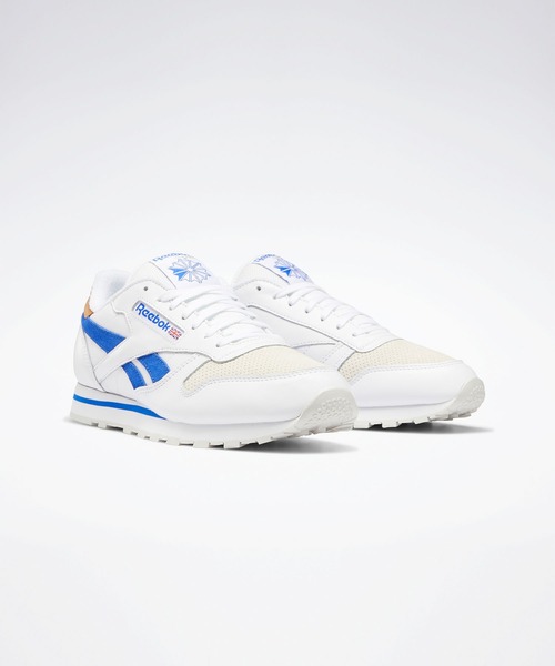 Reebok(リーボック)の「CL LTHR / クラシック レザー(スニーカー・メンズ・ホワイト×ブルー・22.5cm/23.5cm/26.5cm/27.5cm/24.0cm/26.0cm/27.0cm)」の7枚目の写真