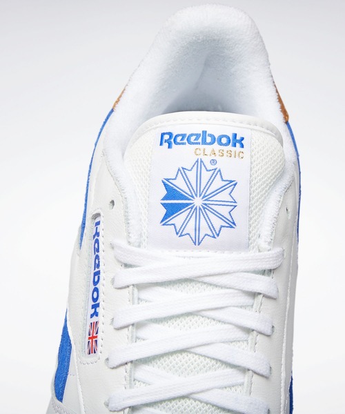 Reebok(リーボック)の「CL LTHR / クラシック レザー(スニーカー・メンズ・ホワイト×ブルー・22.5cm/23.5cm/26.5cm/27.5cm/24.0cm/26.0cm/27.0cm)」の2枚目の写真