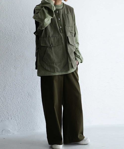 antiqua(アンティカ)の「ベスト(ベスト・レディース・カーキ・FREE)」の3枚目の写真