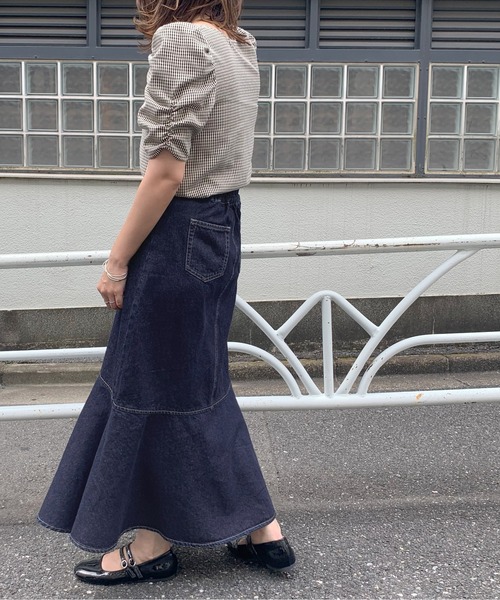 OLIVE des OLIVE(オリーブデオリーブ)の「今年のキブン的にマーメイドスカート(スカート・レディース・ブラウン/グレー/ブラック/ワンウォッシュ/オリーブ/ピンク・SMALL/MEDIUM)」の13枚目の写真