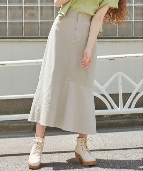 OLIVE des OLIVE(オリーブデオリーブ)の「今年のキブン的にマーメイドスカート(スカート・レディース・ブラウン/グレー/ブラック/ワンウォッシュ/オリーブ/ピンク・SMALL/MEDIUM)」の19枚目の写真