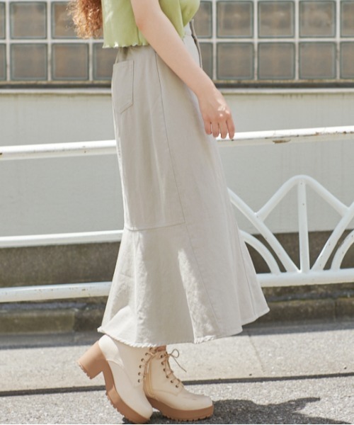 OLIVE des OLIVE(オリーブデオリーブ)の「今年のキブン的にマーメイドスカート(スカート・レディース・ブラウン/グレー/ブラック/ワンウォッシュ/オリーブ/ピンク・SMALL/MEDIUM)」の10枚目の写真