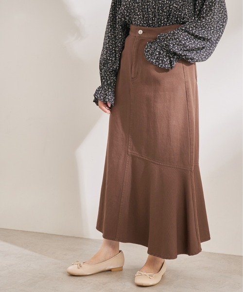 OLIVE des OLIVE(オリーブデオリーブ)の「今年のキブン的にマーメイドスカート(スカート・レディース・ブラウン/グレー/ブラック/ワンウォッシュ/オリーブ/ピンク・SMALL/MEDIUM)」の12枚目の写真