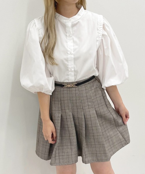 apres jour（アプレジュール）の「アソート袖ボリュームシャツ【ZOZOTOWN限定アイテム】（シャツ/ブラウス・レディース・オフホワイト/モカ/グリーン系その他・フリー/X-LARGE）」の2枚目の写真