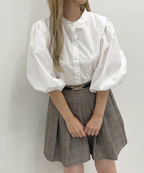 apres jour（アプレジュール）の「アソート袖ボリュームシャツ【ZOZOTOWN限定アイテム】（シャツ/ブラウス・レディース・オフホワイト/モカ/グリーン系その他・フリー/X-LARGE）」の4枚目の写真