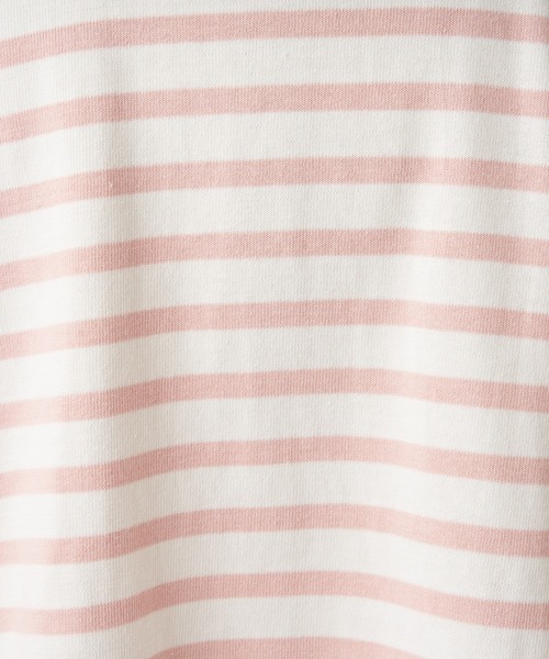 one after another NICE CLAUP（ワンアフターアナザーナイスクラップ）の「しっかり生地で色んなスタイリングに使える。前後２wayゆるボーダーT（Tシャツ/カットソー・レディース・ブラック系その他/パープル系その他/ピンク系その他/レッド系その他/グリーン系その他/ブラック系/パープル系/ピンク系・FREE）」の21枚目の写真