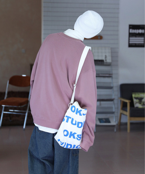 DISCUS（ディスカス）の「【neos -addictive design-】DISCUS×トムとジェリー プリント＆刺繍 ビッグシルエット スウェット プルオーバー トレーナー（スウェット・メンズ・チャコールグレー/パープル/オフホワイト/グリーン・MEDIUM/LARGE）」の17枚目の写真