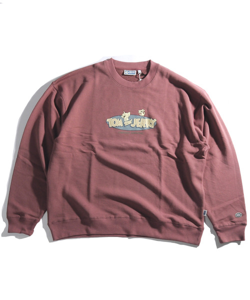 DISCUS（ディスカス）の「【neos -addictive design-】DISCUS×トムとジェリー プリント＆刺繍 ビッグシルエット スウェット プルオーバー トレーナー（スウェット・メンズ・チャコールグレー/パープル/オフホワイト/グリーン・MEDIUM/LARGE）」の14枚目の写真