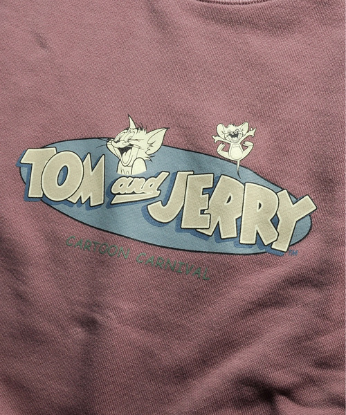 DISCUS（ディスカス）の「【neos -addictive design-】DISCUS×トムとジェリー プリント＆刺繍 ビッグシルエット スウェット プルオーバー トレーナー（スウェット・メンズ・チャコールグレー/パープル/オフホワイト/グリーン・MEDIUM/LARGE）」の21枚目の写真