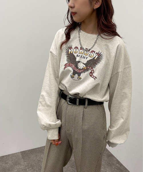 apres jour mignon（アプレジュールミニョン）の「アソートヴィンテージロンＴ【ZOZOTOWN限定アイテム】（Tシャツ/カットソー・レディース・その他/ホワイト系その他2/ブラック/ホワイト系その他3/ナチュラル/ブラック系その他2/ホワイト系その他/オフホワイト/ブラック系その他・X-LARGE/フリー）」の8枚目の写真