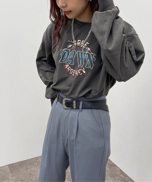apres jour mignon（アプレジュールミニョン）の「アソートヴィンテージロンＴ【ZOZOTOWN限定アイテム】（Tシャツ/カットソー・レディース・その他/ホワイト系その他2/ブラック/ホワイト系その他3/ナチュラル/ブラック系その他2/ホワイト系その他/オフホワイト/ブラック系その他・X-LARGE/フリー）」の9枚目の写真