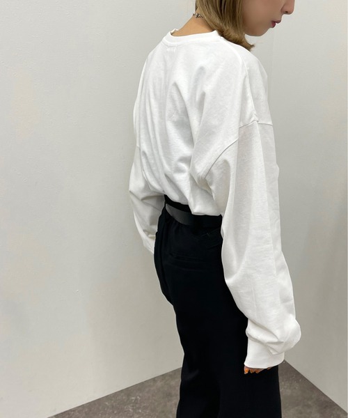 apres jour mignon（アプレジュールミニョン）の「アソートヴィンテージロンＴ【ZOZOTOWN限定アイテム】（Tシャツ/カットソー・レディース・その他/ホワイト系その他2/ブラック/ホワイト系その他3/ナチュラル/ブラック系その他2/ホワイト系その他/オフホワイト/ブラック系その他・X-LARGE/フリー）」の12枚目の写真