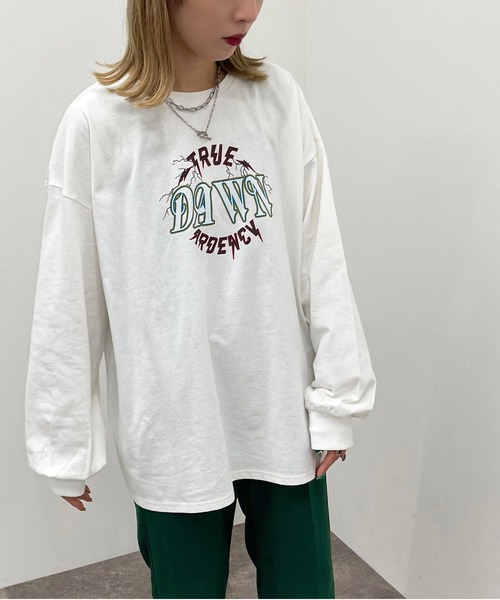 apres jour mignon（アプレジュールミニョン）の「アソートヴィンテージロンＴ【ZOZOTOWN限定アイテム】（Tシャツ/カットソー・レディース・その他/ホワイト系その他2/ブラック/ホワイト系その他3/ナチュラル/ブラック系その他2/ホワイト系その他/オフホワイト/ブラック系その他・X-LARGE/フリー）」の15枚目の写真