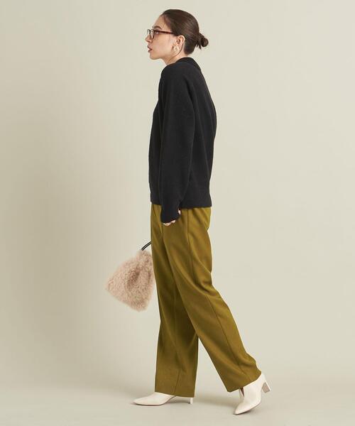 BEAUTY&YOUTH UNITED ARROWS（ビューティーアンドユースユナイテッドアローズ）の「BY ウールライクドローストイージーパンツ -ウォッシャブル- ∴（その他パンツ・レディース・ダークグレー/ベージュ/マスタード/レッド/モカ・M/L/S）」の13枚目の写真