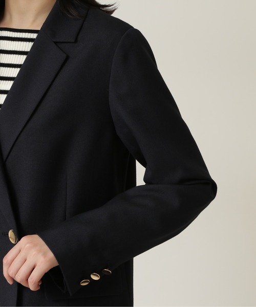 NATURAL BEAUTY BASIC（ナチュラルビューティーベーシック）の「ダブルブレストジャケット（テーラードジャケット・レディース・ブラウン/ネイビー・SMALL/MEDIUM）」の4枚目の写真