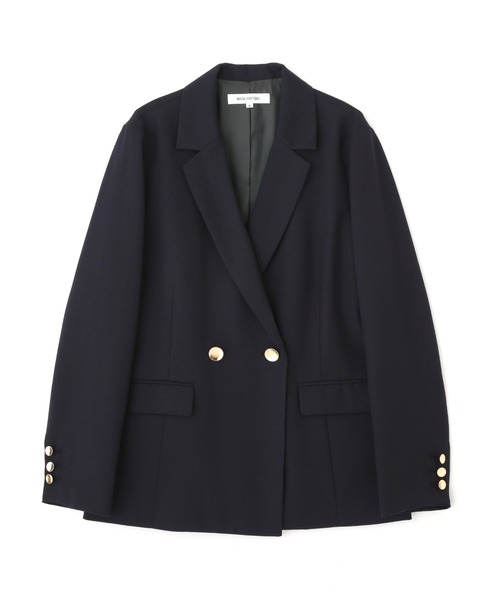 NATURAL BEAUTY BASIC（ナチュラルビューティーベーシック）の「ダブルブレストジャケット（テーラードジャケット・レディース・ブラウン/ネイビー・SMALL/MEDIUM）」の15枚目の写真