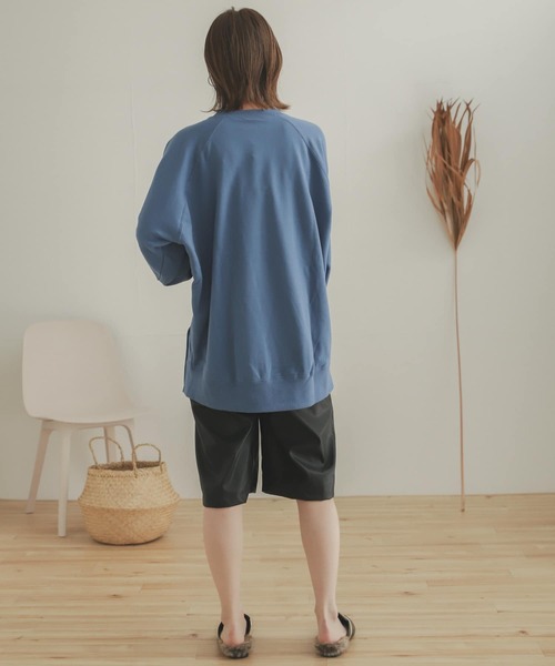 SENSE OF PLACE by URBAN RESEARCH(センスオブプレイスバイアーバンリサーチ)の「『別注』Champion×SENSE OF PLACE カレッジスウェット(スウェット・レディース・ライトグレー/ライトブルー/ベージュ・ONE)」の12枚目の写真