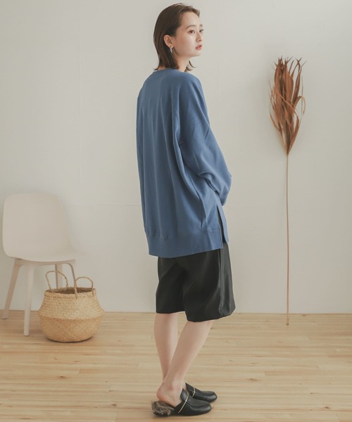 SENSE OF PLACE by URBAN RESEARCH(センスオブプレイスバイアーバンリサーチ)の「『別注』Champion×SENSE OF PLACE カレッジスウェット(スウェット・レディース・ライトグレー/ライトブルー/ベージュ・ONE)」の8枚目の写真