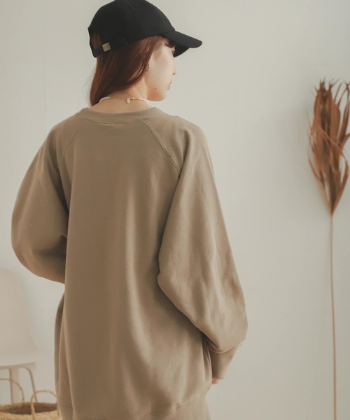 SENSE OF PLACE by URBAN RESEARCH(センスオブプレイスバイアーバンリサーチ)の「『別注』Champion×SENSE OF PLACE カレッジスウェット(スウェット・レディース・ライトグレー/ライトブルー/ベージュ・ONE)」の6枚目の写真