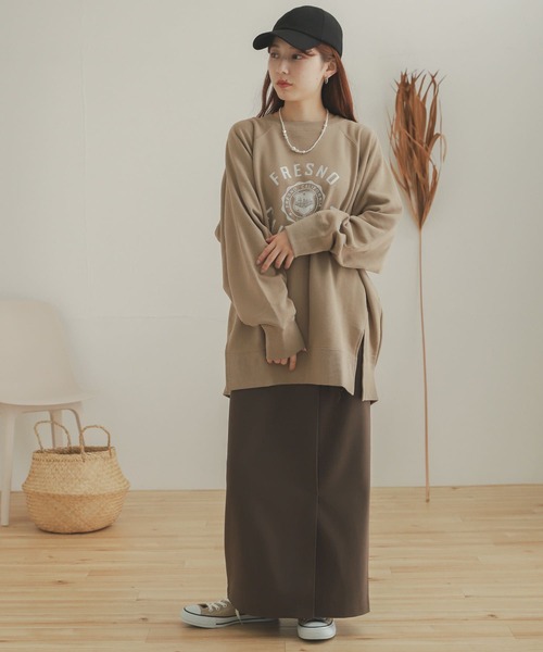 SENSE OF PLACE by URBAN RESEARCH(センスオブプレイスバイアーバンリサーチ)の「『別注』Champion×SENSE OF PLACE カレッジスウェット(スウェット・レディース・ライトグレー/ライトブルー/ベージュ・ONE)」の14枚目の写真
