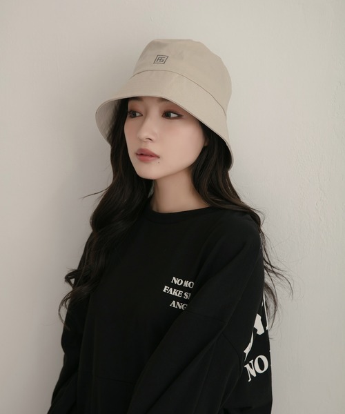 ANDGEEBEE(アンジービー)の「【UNISEX】AGツイルバケットハット(ハット・レディース・ブラック/グレー/アイボリー・MEDIUM)」の15枚目の写真
