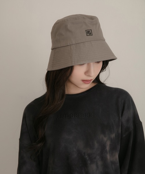 ANDGEEBEE(アンジービー)の「【UNISEX】AGツイルバケットハット(ハット・レディース・ブラック/グレー/アイボリー・MEDIUM)」の5枚目の写真