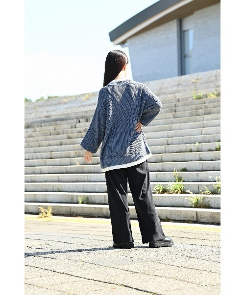 NAVY（ネイビー）の「NAVY ネイビー 両面起毛スムース ワイドイージーパンツ（その他パンツ・レディース・ブラック/ベージュ/パープル/カーキ・M/L）」の14枚目の写真