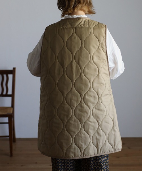 r.（アールドット）の「リップストップ ライナーキルトベスト（その他