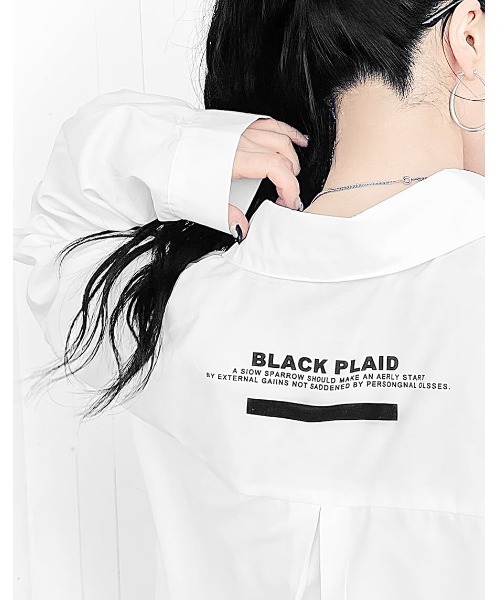 LVEU.(ラブユ.)の「Message print shirt / メッセージプリントシャツ(Ai select)(シャツ/ブラウス・レディース・ホワイト・FREE)」の3枚目の写真