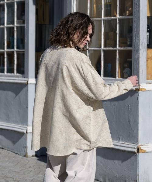 CASPER JOHN（キャスパージョン）の「Jacquard huge shirts/ジャガードヒュージシャツ（シャツ/ブラウス・メンズ・ブラック/ネイビー/アイボリー・FREE）」の8枚目の写真