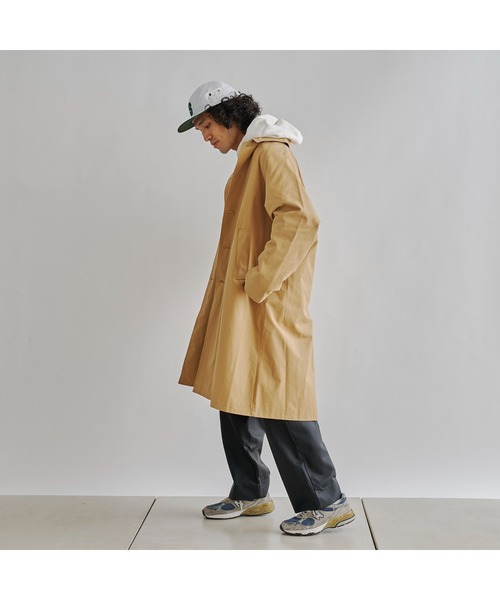 CPCM(シーピーシーエム)の「コットンビッグステンカラーコート(ステンカラーコート・メンズ・ベージュ/ブラック・LARGE/MEDIUM)」の13枚目の写真