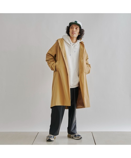 CPCM(シーピーシーエム)の「コットンビッグステンカラーコート(ステンカラーコート・メンズ・ベージュ/ブラック・LARGE/MEDIUM)」の17枚目の写真