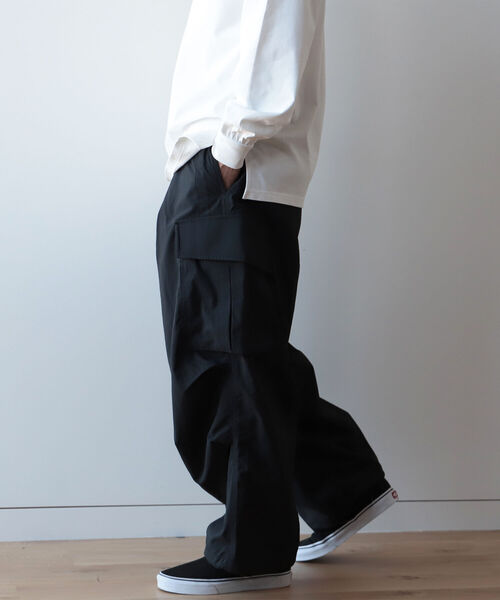 BeAMS DOT(ビームスドット)の「【FINE BOYS5月号掲載】【WEB限定】BeAMS DOT / ナイロンカーゴパンツ(その他パンツ・メンズ・ブラック/オリーブ・SMALL/MEDIUM/LARGE)」の3枚目の写真