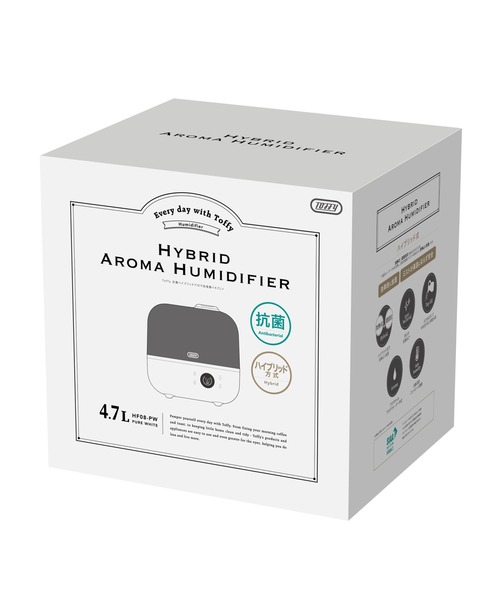 Toffy（トフィー）の「【Toffy/トフィー】 抗菌ハイブリッドアロマ加湿器＜4.7L＞（生活家電・レディース・ホワイト/アクア/グレイッシュベージュ・FREE）」の18枚目の写真