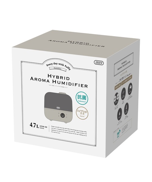 Toffy（トフィー）の「【Toffy/トフィー】 抗菌ハイブリッドアロマ加湿器＜4.7L＞（生活家電・レディース・ホワイト/アクア/グレイッシュベージュ・FREE）」の17枚目の写真