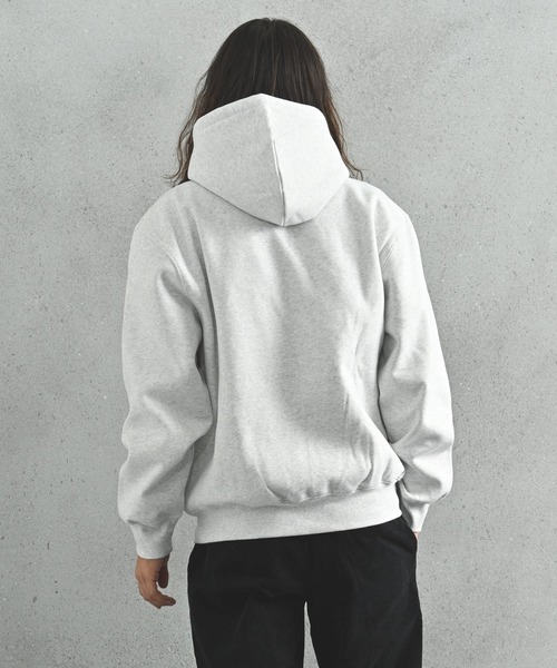 Carhartt WIP(カーハートダブリューアイピー)の「Carhartt WIP(カーハート ワークインプログレス) スクリプトロゴ プルパーカー(パーカー・メンズ・グレー系その他/ブラウン/ブラック×ホワイト・S/M/L)」の15枚目の写真