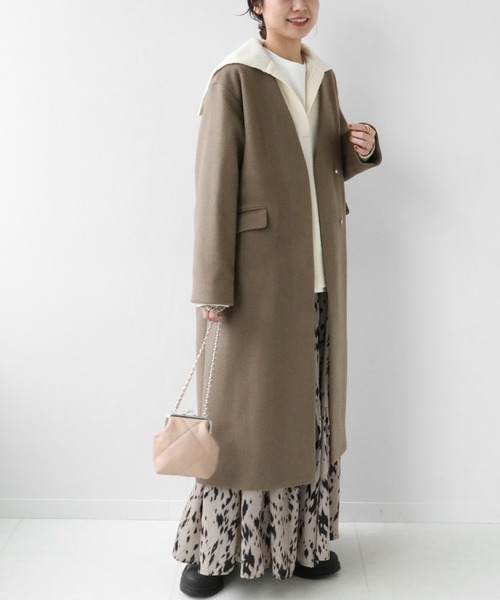 ★ジャーナルスタンダードレリューム別注 LANA WOOL140 スタンドコート ジャーナルスタンダードレリューム 別注 LANA WOOL140 スタンド