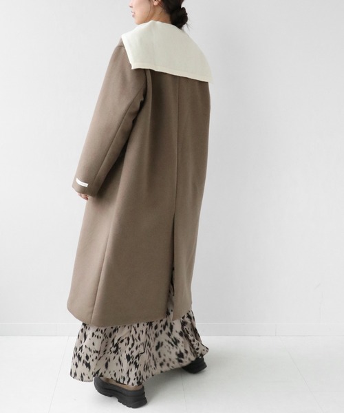 JOURNAL STANDARD relume ノーカラー コート L ブラウン JOURNAL STANDARD relume（ジャーナルスタンダード レリューム