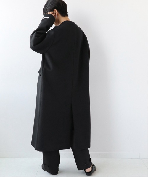 セール】《別注》LANAWOOL140ノーカラーVネックコート◇（その他