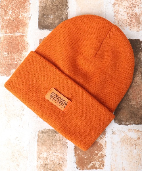 UNIVERSAL OVERALL（ユニバーサルオーバーオール）の「UNIVERSAL OVERALL ハイゲージ ロング ニット帽 ニット キャップ 帽子 男女兼用（ニットキャップ/ビーニー・メンズ・ブラック/アイボリー/ダークグリーン/オレンジ/ブラウン・FREE）」の5枚目の写真