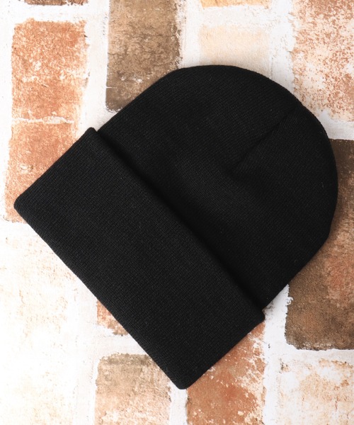 UNIVERSAL OVERALL（ユニバーサルオーバーオール）の「UNIVERSAL OVERALL ハイゲージ ロング ニット帽 ニット キャップ 帽子 男女兼用（ニットキャップ/ビーニー・メンズ・ブラック/アイボリー/ダークグリーン/オレンジ/ブラウン・FREE）」の11枚目の写真