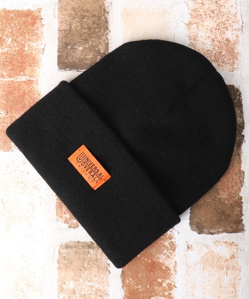 UNIVERSAL OVERALL（ユニバーサルオーバーオール）の「UNIVERSAL OVERALL ハイゲージ ロング ニット帽 ニット キャップ 帽子 男女兼用（ニットキャップ/ビーニー・メンズ・ブラック/アイボリー/ダークグリーン/オレンジ/ブラウン・FREE）」の10枚目の写真
