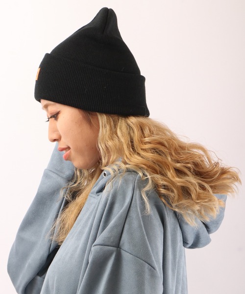 UNIVERSAL OVERALL（ユニバーサルオーバーオール）の「UNIVERSAL OVERALL ハイゲージ ロング ニット帽 ニット キャップ 帽子 男女兼用（ニットキャップ/ビーニー・メンズ・ブラック/アイボリー/ダークグリーン/オレンジ/ブラウン・FREE）」の13枚目の写真