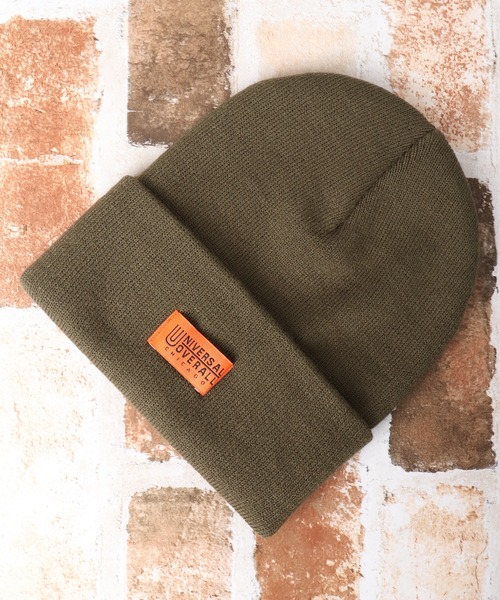 UNIVERSAL OVERALL（ユニバーサルオーバーオール）の「UNIVERSAL OVERALL ハイゲージ ロング ニット帽 ニット キャップ 帽子 男女兼用（ニットキャップ/ビーニー・メンズ・ブラック/アイボリー/ダークグリーン/オレンジ/ブラウン・FREE）」の20枚目の写真