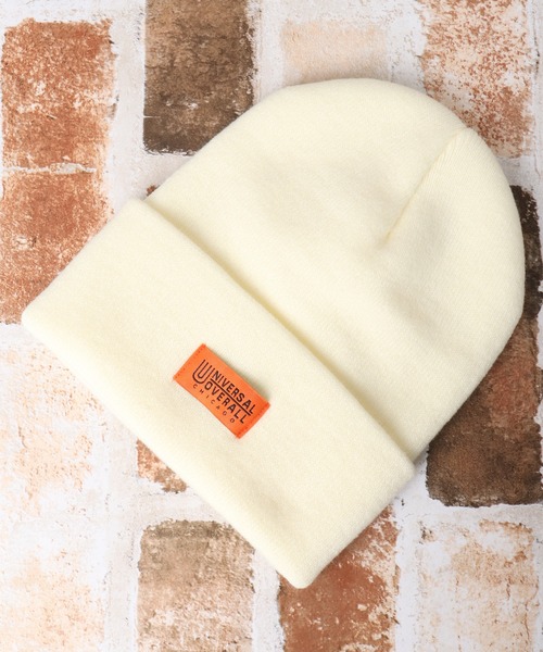 UNIVERSAL OVERALL（ユニバーサルオーバーオール）の「UNIVERSAL OVERALL ハイゲージ ロング ニット帽 ニット キャップ 帽子 男女兼用（ニットキャップ/ビーニー・メンズ・ブラック/アイボリー/ダークグリーン/オレンジ/ブラウン・FREE）」の6枚目の写真