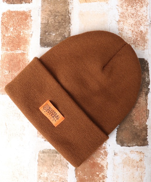 UNIVERSAL OVERALL（ユニバーサルオーバーオール）の「UNIVERSAL OVERALL ハイゲージ ロング ニット帽 ニット キャップ 帽子 男女兼用（ニットキャップ/ビーニー・メンズ・ブラック/アイボリー/ダークグリーン/オレンジ/ブラウン・FREE）」の15枚目の写真