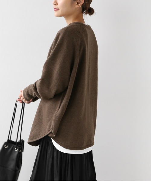 JOURNAL STANDARD relume(ジャーナルスタンダード レリューム)の「ウールミックス2wayビッグプルオーバー◆(ニット/セーター・レディース・ブラウン/グレー/レッド・FREE)」の17枚目の写真