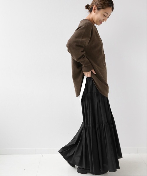 JOURNAL STANDARD relume(ジャーナルスタンダード レリューム)の「ウールミックス2wayビッグプルオーバー◆(ニット/セーター・レディース・ブラウン/グレー/レッド・FREE)」の14枚目の写真