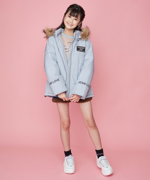 JUICY COUTURE　アウター　ブルー　コート　上着　ファー　フード JUICY COUTURE アウター ブルー コート 上着 ファー フード